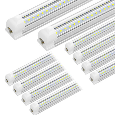 T8 8ft LED Tube Lights 90W LED Shop Light Daylight 5000K Garage Ceiling Fixture