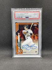 2020 Topps Chrome Sean Murphy Rookie Auto ORANGE Refractor PSA 10 GEM MINT POP 2