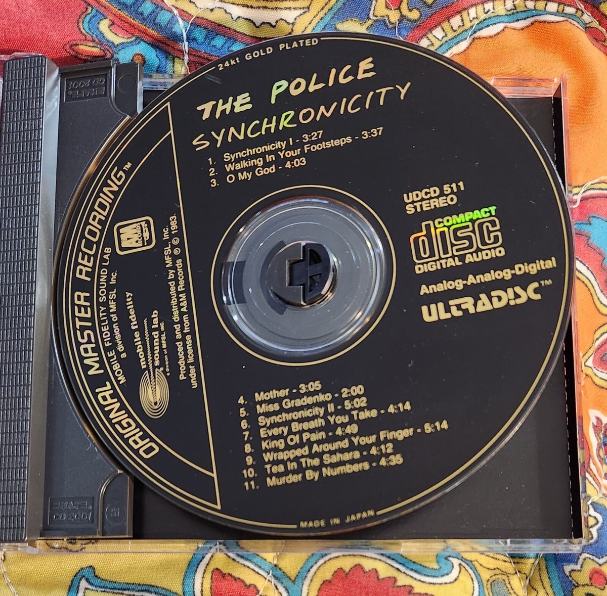 ゴールドCD✨美品✨THE POLICE シンクロニシティ The Police- Synchronicity 24KT Gold Plated Disc CD