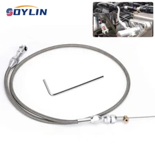 Universal 36" Stainless Steel Throttle Cable for Chevy LS1 4.8L 5.3L 6.0L 5.7L