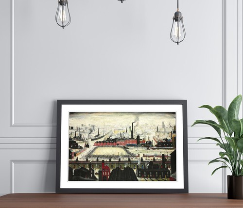 The Football Match CANVAS WALL ART PRINT ARTWORK PAINTING FRAMED LS Lowry Style - Picture 17 of 20
