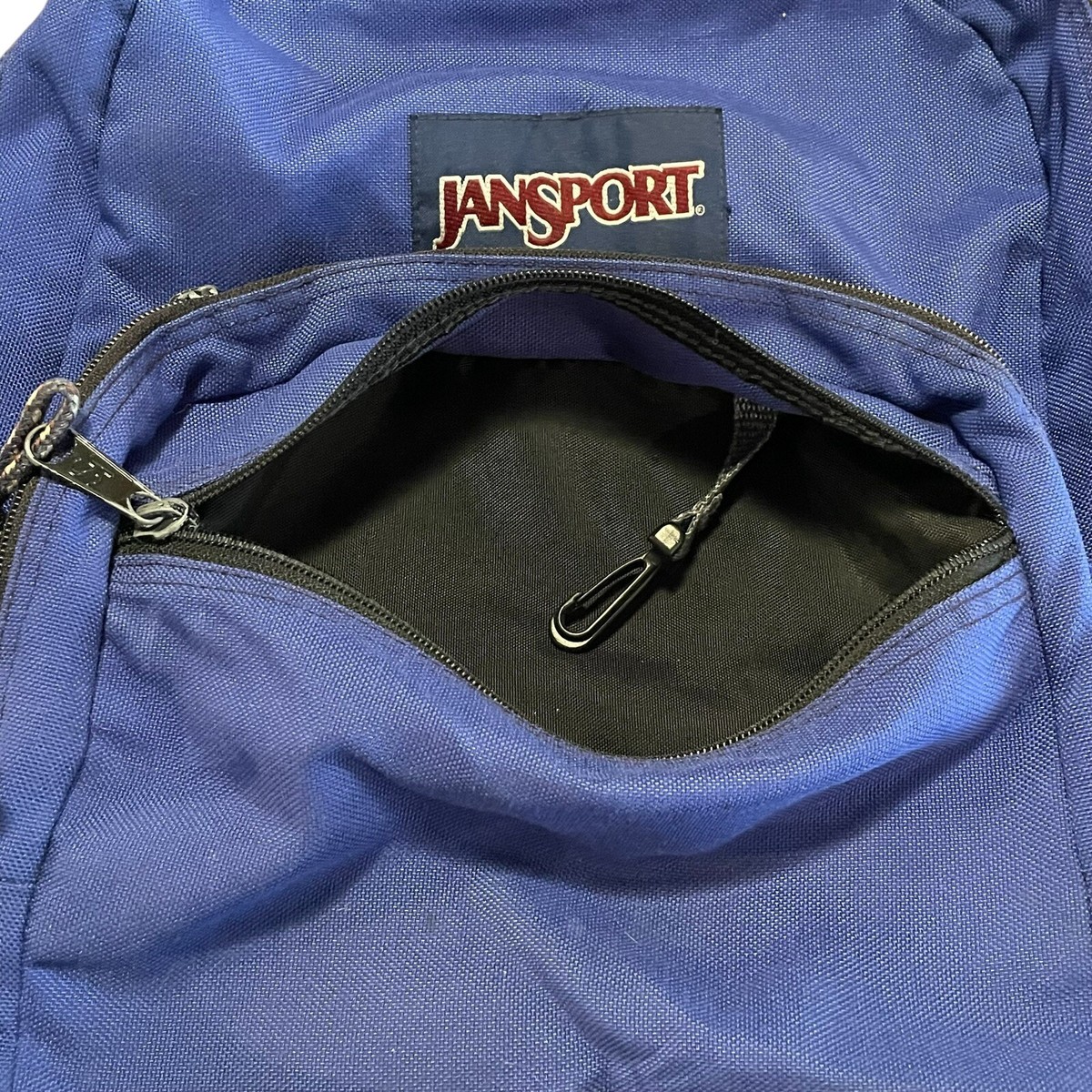 VTG 90s Jansport Backpack Blue Suede Bottom School Hiking