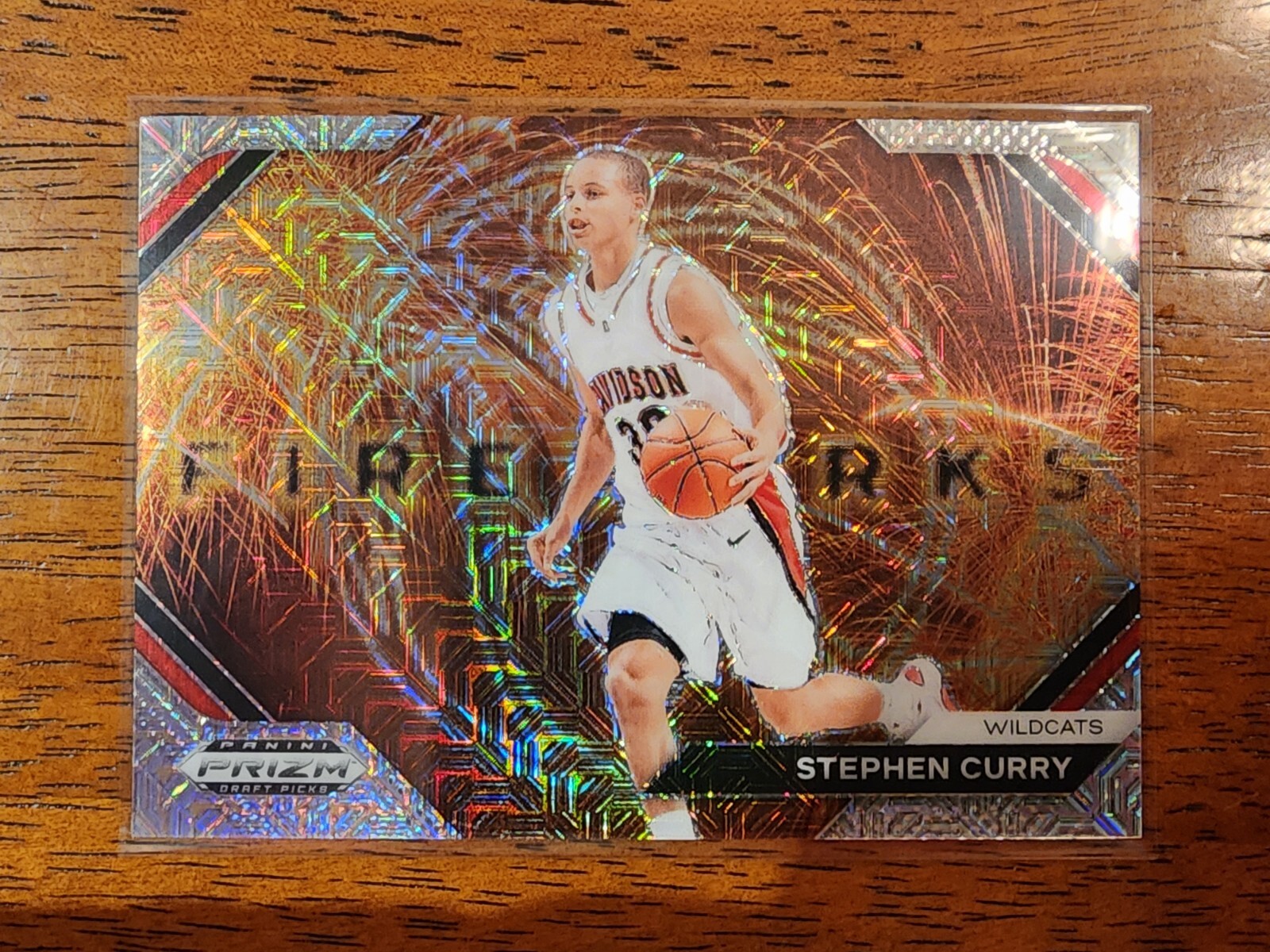 Stephen Curry 2024 PRIZM DRAFT PICKS #5 FIREWORKS SILVER MOJO Prizm 7/25