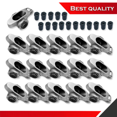 Stainless Steel 1.5 Ratio 7/16'' Full Roller Rocker Arms Suit SBC 265 327 350 400