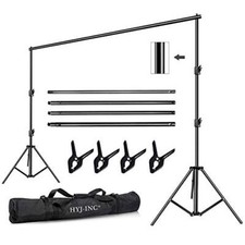 12ft X 10ft Photo Video Studio Heavy Duty Adjustable Photography Muslin Backdrop