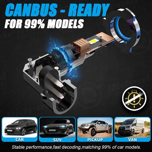 Kit de bombillas de faros súper brillantes LED CANBUS 120W 9005 24000LM haz alto haz bajo - Imagen 6 de 13