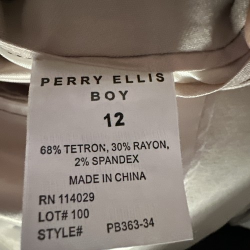 Perry Ellis PB363 Boys 5 pieces Suits Tan Size 12 - Picture 22 of 24