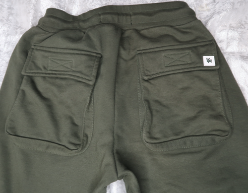 Young LA Men's Ankle Strap Joggers Size Small Olive Green - 第 3/5 張圖片