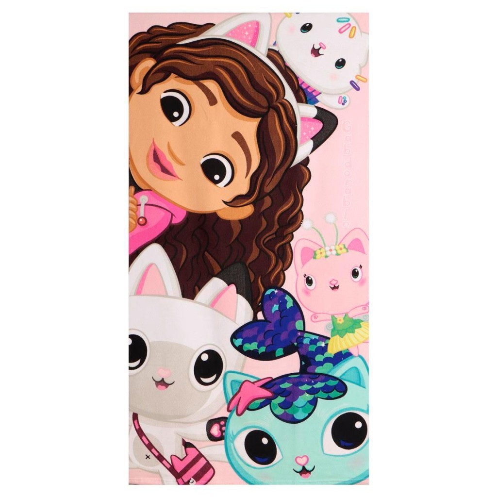 Gabby's Dollhouse Bath Beach towel 140 x 70 cm FAST DRY
