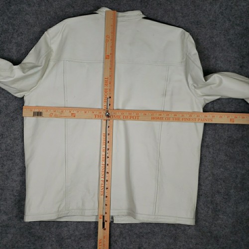 Street Legal Motorcycle Jacket Mens XLarge Performance White Genuine Leather - Picture 12 of 14