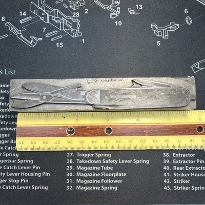 Knife Printing Stamp Block As Seen In Photo
