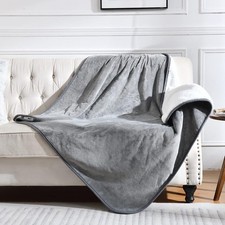 Waterproof Blanket for Bed Couch Sofa, Soft Liquid Pee Proof Pet Blanket for Dog