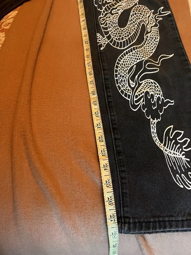 Pantalones de mezclilla decorados Dragon talla XS - Imagen 11 de 14