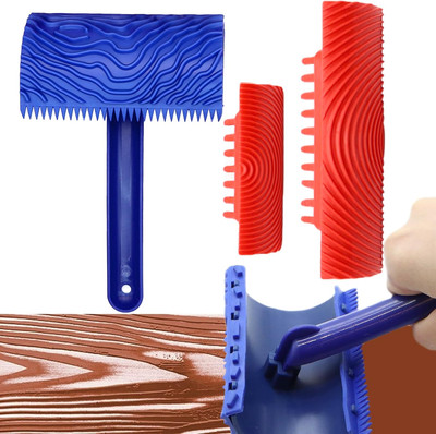 3 Pack Wood Grain Tool -Natural Woodgrain Maker for Decorative Painting Premium 