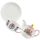  1 Set Reusable Tea Pot Daily Tea Kettle Hand Painting Teapot Ceramic Teapot and
