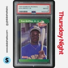 1989 DONRUSS THE ROOKIES #3 KEN GRIFFEY JR. RC ROOKIE PSA 8