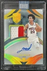 JARED MCCAIN 2024-25 PANINI EMINENCE ROOKIE GAME-USED PATCH AUTO RC 3/5 76ERS