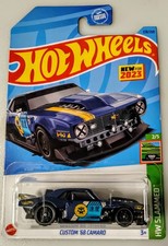 2023 Hot Wheels Blue Custom 68 Camaro 228250 Hw Slammed 25