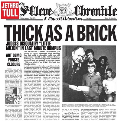 Jethro Tull Thick As A Brick LP Vinyl NEW
