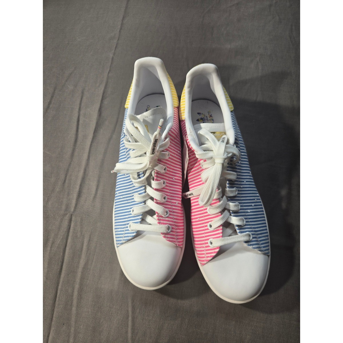 adidas gazelle silver green womens Adidas Stan Smith Pride Shoes GX6394 – Kick Theory main image 1