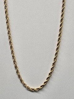 New INOX Gold Plated 4mm Stainless Steel 20" Rope Necklace
