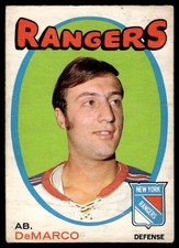 1971-72 O-Pee-Chee Ab DeMarco Jr. Rookie New York Rangers #90