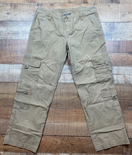 Utility Cargo Pants Tan Outdoor Hiking Straight Leg Size 6 camping - B5692