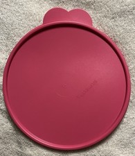 Tupperware Replacement Round Lid Seal Cover 2516A Butterfly Tab Pink For 2519
