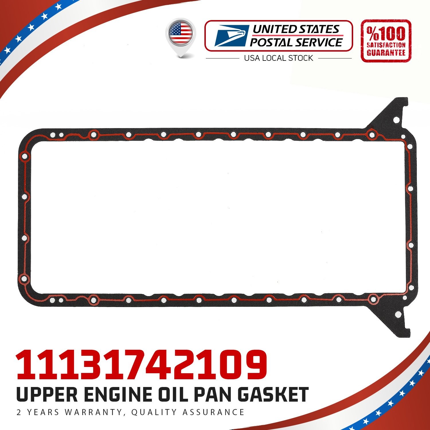 OEM Upper Engine Oil Pan Gasket Fits For BMW E34 E39 E32 E38 E31 11131742109