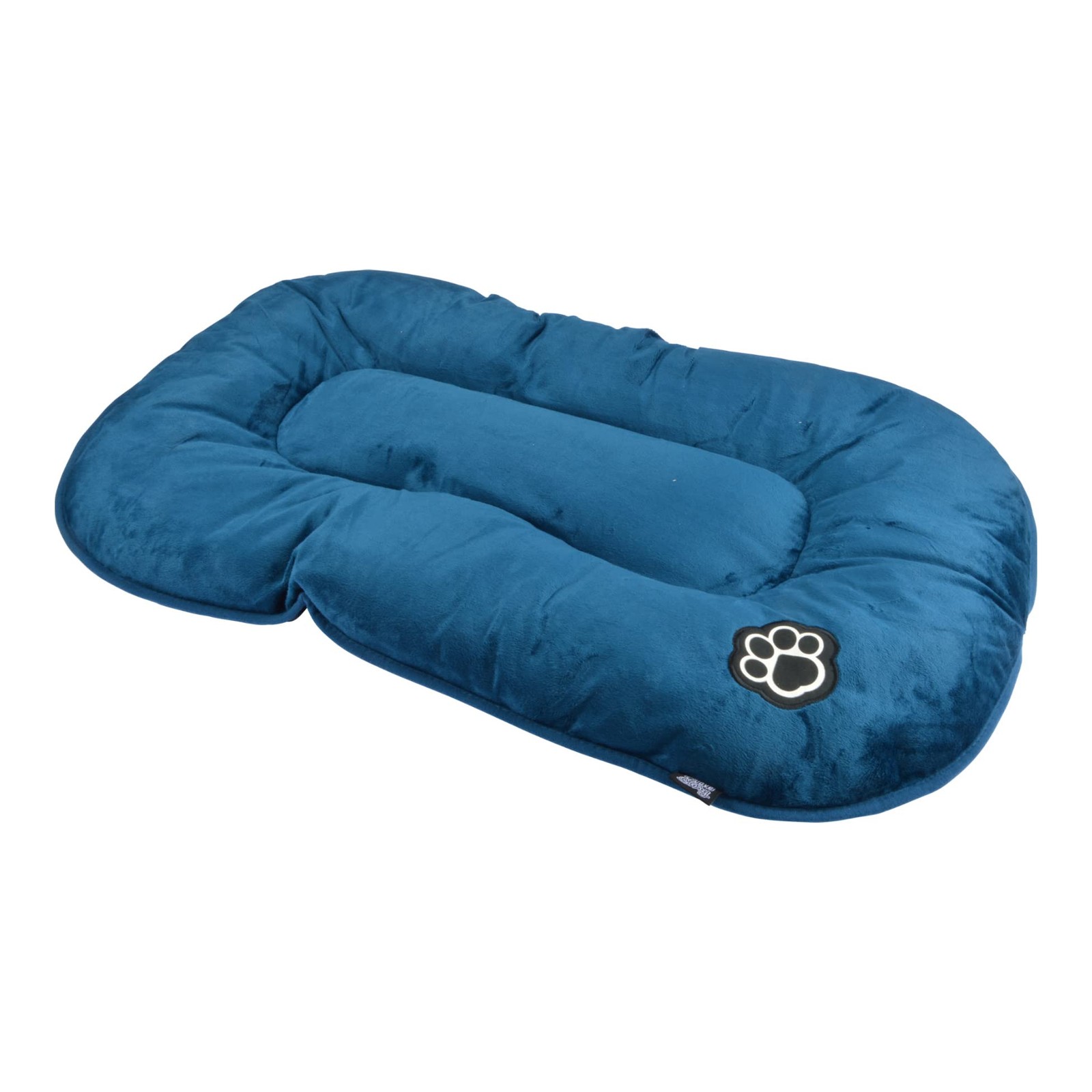 Coussin Flocon Réversible Patchy au rembourrage grand confort 107 x 62 cm en tissu émeraude