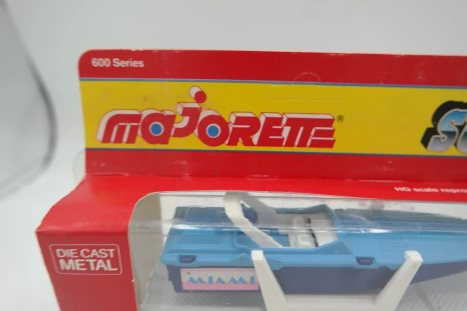 Vintage MAJORETTE Super Mover '613' Miami Yacht Tractor Trailer 'Unpunched' NIB - Image 2 of 4