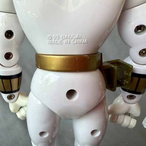 Original Bandai 1993 8” Mighty Morphin Power Green White Rangers Tommy Gold Team - Picture 8 of 18