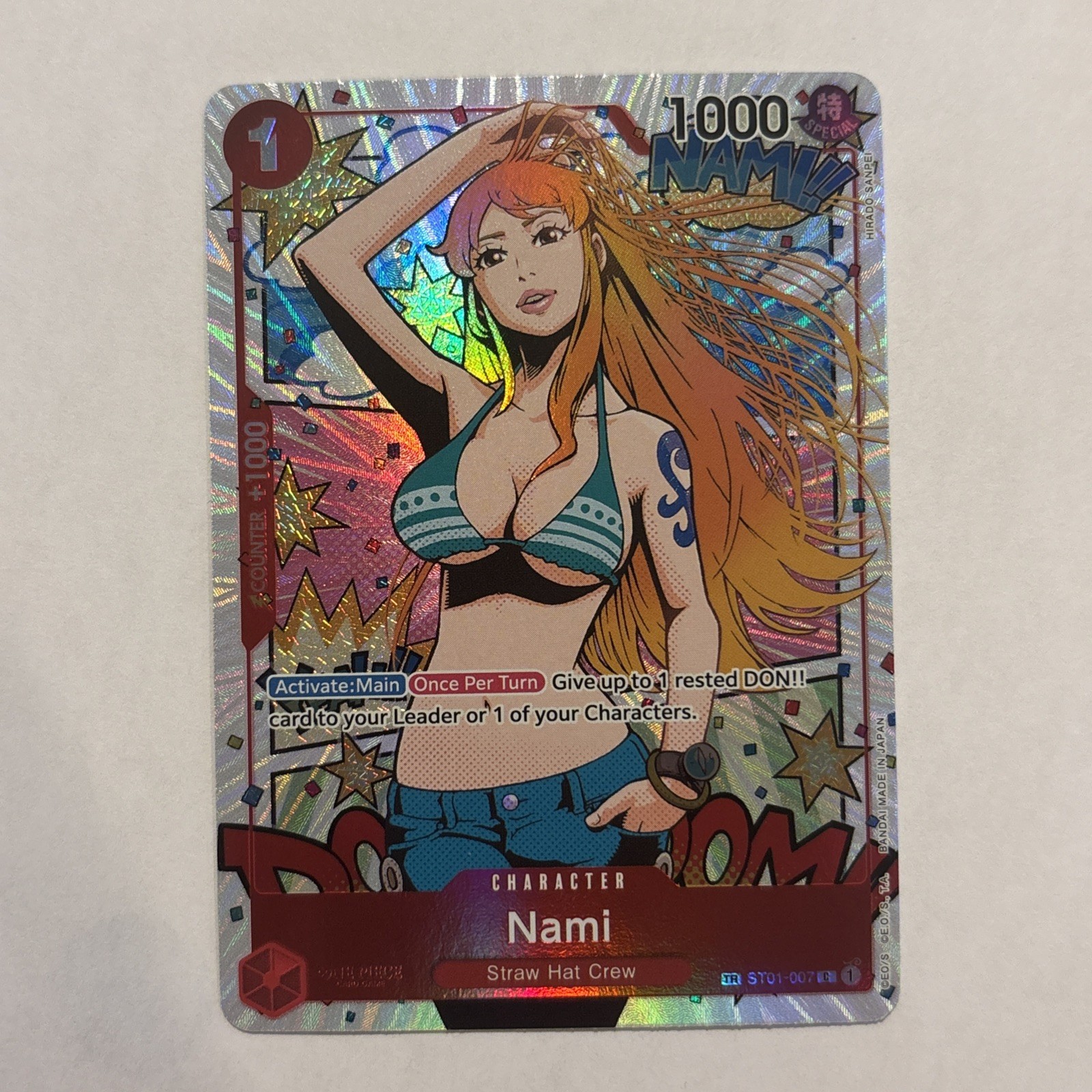 Nami 2024 Wings of the Captain #ST01-007 Treasure Rare Price Guide