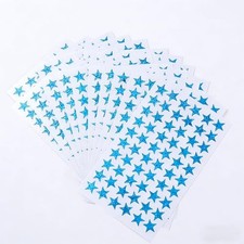 1200 PCS Holographic Star Stickers, 0.6" Sparkly Foil Reward Stickers for Blue
