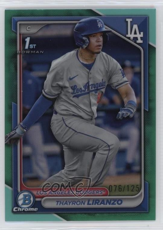 2024 Bowman Chrome Prospects Aqua Refractor 76/125 Thayron Liranzo #BCP-182 6bn
