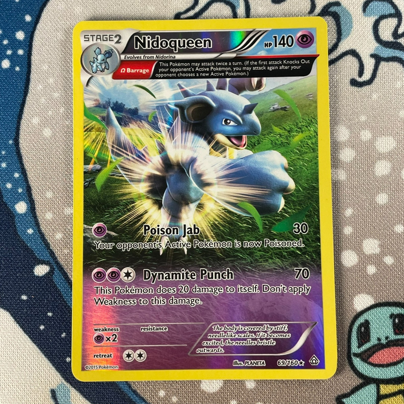 Nidoqueen (Omega) 69/160 Reverse Holo Rare XY Primal Clash Pokemon Card NM/LP