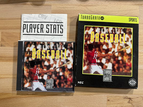 World Class Baseball (TurboGrafx-16) with box and manual, plus player stat book