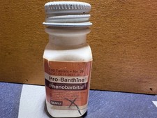 NOS Vintage Searle Pro-Banthine Medicine Bottle Contents Pharmaceutical 