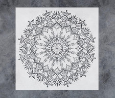 Reusable Large Mandala Stencils 16x16 Inch for Wall and Floor Painting