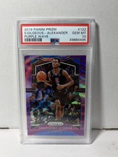 Shai Gilgeous-Alexander 2019-20 Panini Prizm PURPLE WAVE #122 Basketball PSA 10