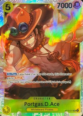 #ad • Portgas.D.Ace • ST13 011 SR The Three Brothers Holo Foil One Piece TCG NM $3.99