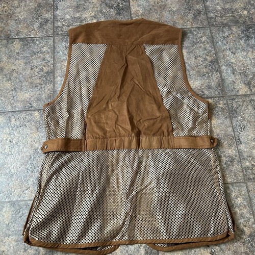 Orvis Fishing Vest Sz L Full Zip Pockets Vented Brown Fly Fishing Safari Hunting - Picture 5 of 5