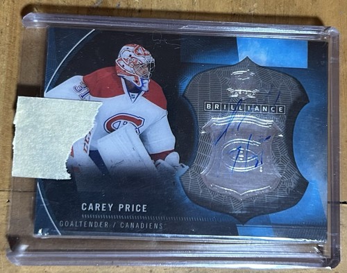 2012-13 Upper Deck The Cup Brilliance Auto Carey Price Canadiens On Card Auto