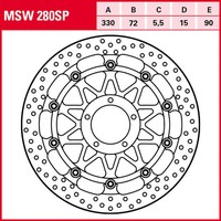 TRW Bremsscheibe 5,5 Mm Ohne (FüR: Ducati Panigale V4 1103 3D/5D 22-24 Vorne )