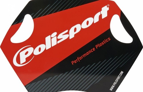 Señal de caja Polisport Pit Board placa de caja tablero de caja blanco/rojo - Imagen 2 de 2
