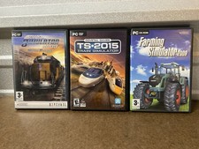 Lot Of 3 Train Simulator PC DVD ROM Game And Farming Simulator No Digital