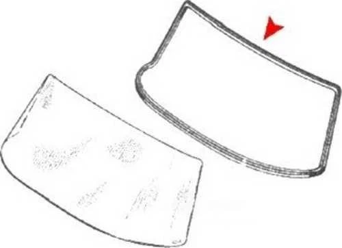 Windshield Seal fits 1960-1968 Mercedes-Benz 220,220S,220SE 190C 190DC  URO PART - Image 2 of 4