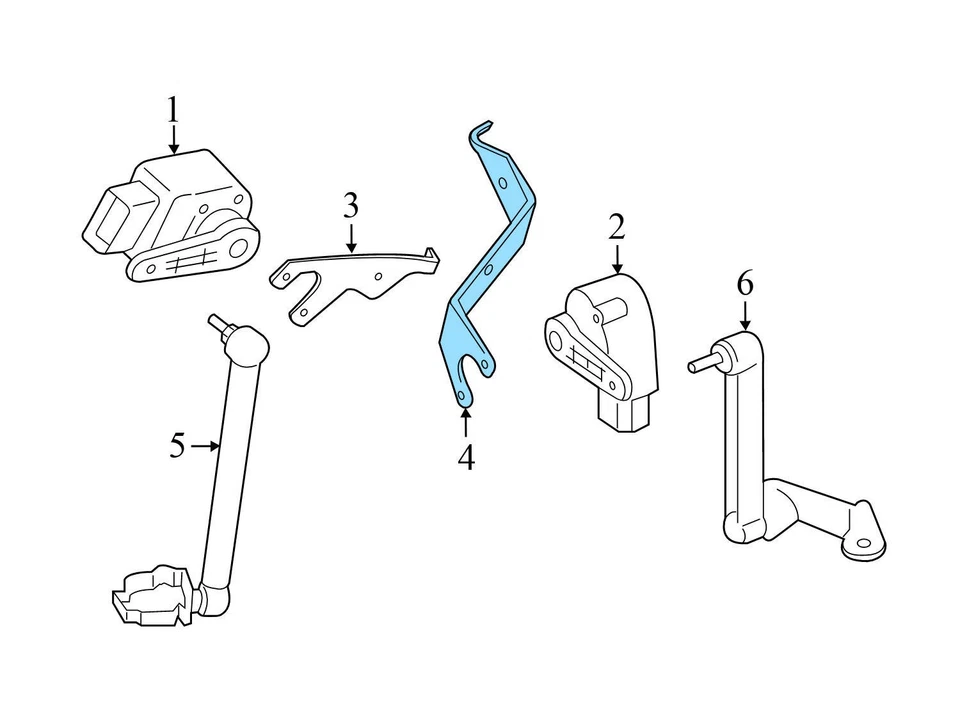 BMW M235I XDRIVE 2015-2016 - Sensor de nivelación de faros trasero izquierdo con acoplamiento Foto 3 de 4