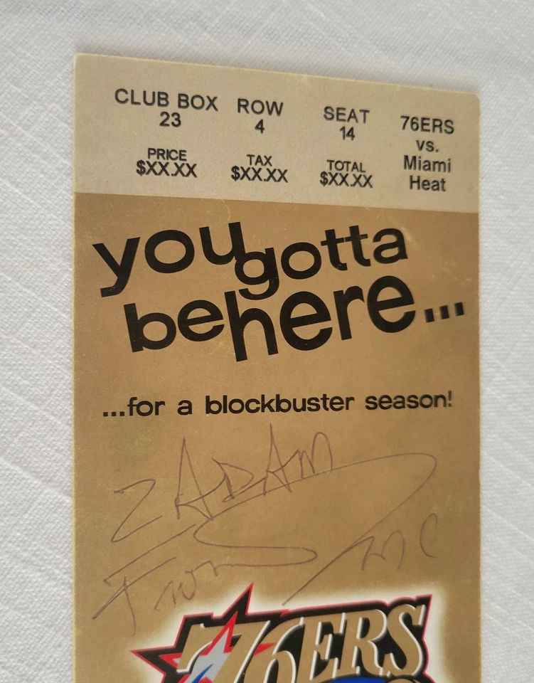 Dwyane Wade NBA Debut Full Ticket 2003 Heat Vs 76ers 10/28/03 - Image 4 of 4