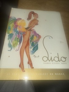 Lido Champs-Elysees Theater Souvenir Program Cabaret Showgirls Burlesque 1957